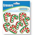 Candy Cane Topper Eraser Assortment